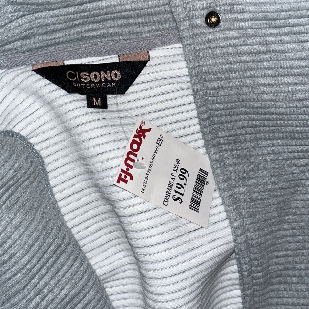 Gray Ribbed blazer - Picture 2 of 4